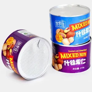 Biodegradable Round Cardboard Food Paper Tube Canister for Powder Coffee Protein Tea