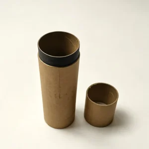 Biodegradable Round Perfume Paper Tube with Hot Stamping for Fragrance Packaging