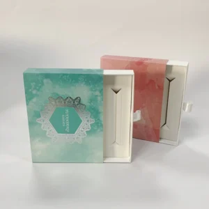 Biodegradable Skincare Cosmetic Paper Packaging Box, Facial Mask Drawer Box