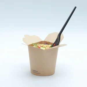 Biodegradable Takeaway Food Packaging Paper Box Noodle Container