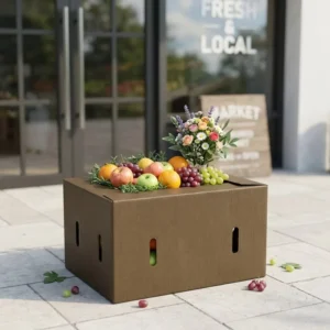 Biodegradable Wax-Coated Carton Box for Food and Beverage Packaging
