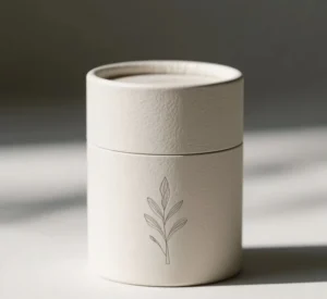 Biodegradable White Paper Candle Tube for Craft and Cosmetic Packaging