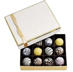 Birthday Assorted Chocolate Truffle Box Gourmet Gift Women Men Food Gift Basket Candy Chocolate Paper Box