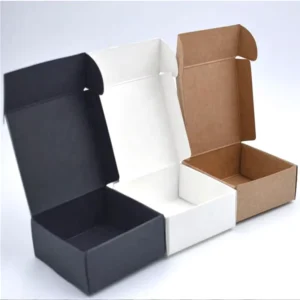 Black Cardboard Custom Packaging Boxes With Logo for Small Business