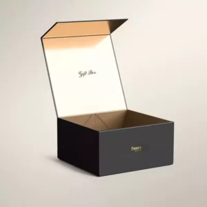 Black Collapsible Groomsman Gift Box with Magnetic Lid