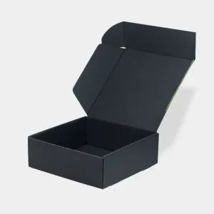 Black Corrugated Mailer Shipping Box