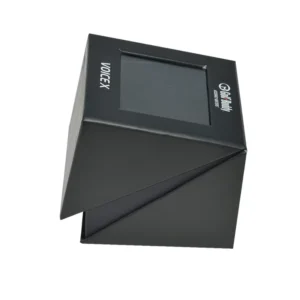 Black Golf Ball Gift Box with EVA Foam and Clear Window