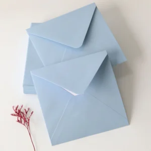 Blue Paper Envelopes for Invitation and Greeting Cards