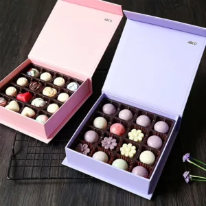Book-Shape Rectangular Cardboard Chocolate Gift Box with Matte Lamination for Candy, Coffee, and Honey Packaging
