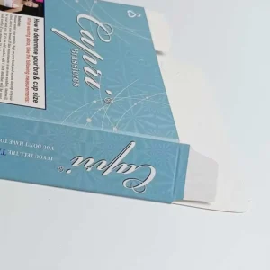 Bottle Cosmetic Skincare Packaging Folding Printed White Cardboard Paper Box