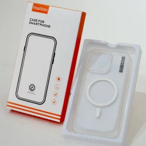 Bright Contrast White Cardboard Phone Case Box with Blister Inner Tray for Retail Shelf Display