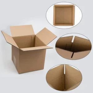 Brown Corrugated Moving Storage Cartons Magnetic Closure Customized Factory Shipping Paper Sponge