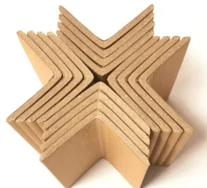 Brown Corrugated Paper Corner Protector with Single-Side Resin Coating for Pallet Edge Protection