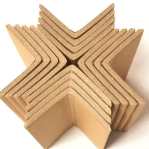 Brown Corrugated Paper Corner Protector with Single-Side Resin Coating for Pallet Edge Protection