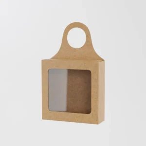 Brown Handle Paper Gift Window Boxes