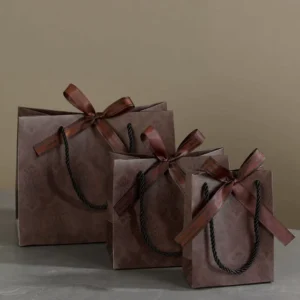 Brown INS-Style Gift Paper Bag for Birthday Gifts, Customizable