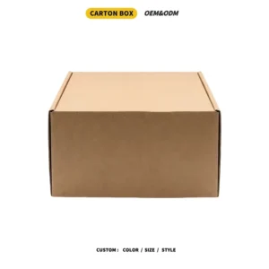 Brown Kraft 3-Ply Corrugated Foldable Mailer Box for Moving and Storage