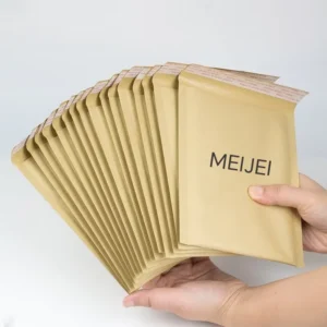 Brown Kraft Paper Bubble Courier Bags with Custom Logo, Waterproof