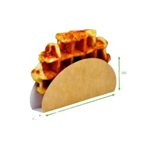 Brown Kraft Paper Taco Holder Tray