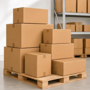 Brown Large 3-Layer Recycled Paper Corrugated Shipping Box for Storage