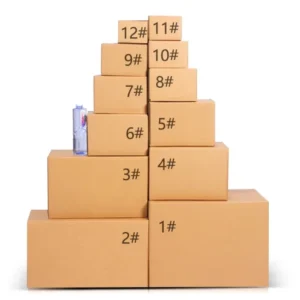Brown Paper 3-Ply or 5-Ply Corrugated Carton, 32 or 44 ECT, for Shipping, Storage, and Moving