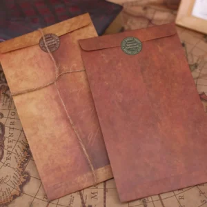 Brown Vintage Kraft Business Envelope for Wedding Invitations Scrapbook and Gifts