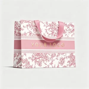 Bulk Supply Idecor Recyclable Shopping Tote Bag Concealed Inner Belt Satin Handle 190-230gsm White Card Screen Printed Custom