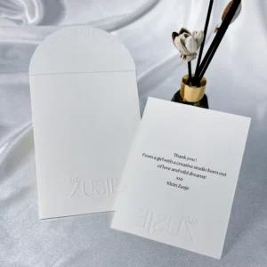 Business Envelopes with Colorless Embossed Logo, Gift Wrapping Paper