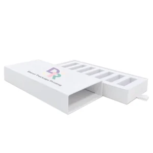 CMYK Full-Color Matte-Laminated Rigid Paper Drawer Box with Sponge Liner and Compartment Insert for Camera Accessories