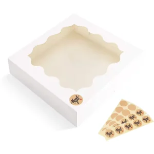 Cake Boxes With Window Bakery Paper Cardboard Gift Box for Cupcakes