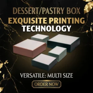 Cake Cookie Box Eco-Friendly Custom Logo Disposable Mochi Donut Dessert Packaging Boxes For Afternoon Tea