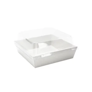 Cake Dessert Universal Disposable Baking Paper Box High-Value Gifting Packaging Embossed Custom Logo Square Containers