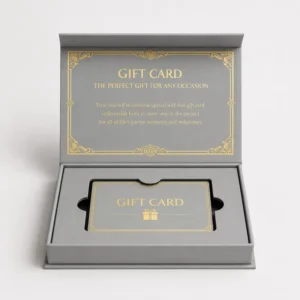 Cardboard Credit Card Packaging Envelope Box with Sponge Liner