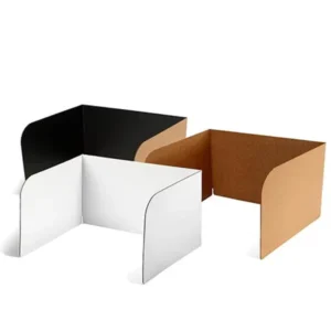 Cardboard Desk Shield Corrugated Paper Divider for Social Distance Office Safety Distance Partition