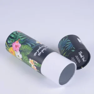 Cardboard Kraft Paper Tube Cosmetic Canister Cylinder Box Packaging