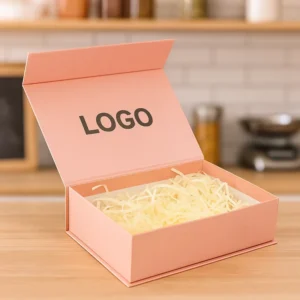 Cardboard Magnetic-Closure Gift Box with Embossed Art Paper and Sponge Liner for Corporate Events