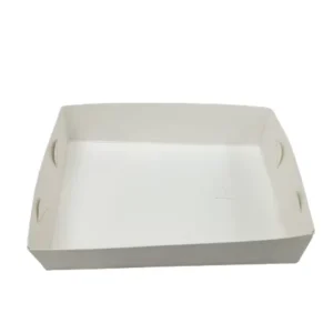 Cardboard Paper Disposable Serving Trays for Takeaway Cake, Waterproof and Oilproof