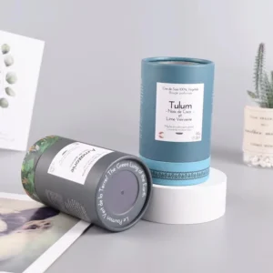 Cartridge Paper Tube for Tea, Perfume, Food, Coffee, and Cosmetic Packaging with Pattern