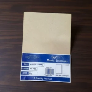 China Factory 80g Manila Envelop A4 Size Envelope with Glue Thicker Brown Kraft Paper Envelope