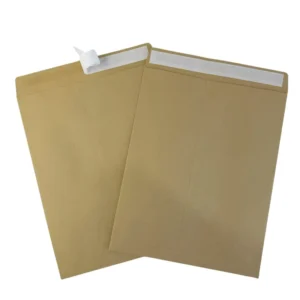 China Factory Custom Brown Kraft Paper Self-Adhesive Envelope C6/A5/A4