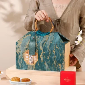 Kotak Hadiah Kayu Vintage Klasik Bergaya Tiongkok 6/12-Paket Kotak Kue Bulan