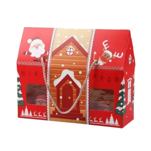 Christmas 3-Cupcake Muffin Paper Dessert Gift Box