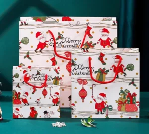 Christmas Paper Gift Box and Paper Gift Bag with Custom Logo