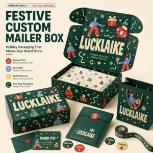 Christmas Stocking and Ornament Corrugated Gift Packaging Boxes