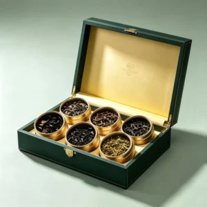 Klemmenmagnetische Rigid Karton Thee Geschenkdoos voor Losse Thee Geschenkset