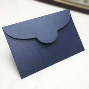 Classical White and Black Kraft Paper Envelope, Mini Blank Wedding Invitation Gift Envelope