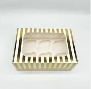 Clear Window Cupcake Boxes, 6/12/24 Count, Eco-Friendly, for Bakery Desserts and Birthday Parties