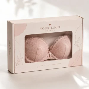 Clothing Packaging Boxes for Underwear Bras and Sleepwear Corrugated Paper with Transparent Windows