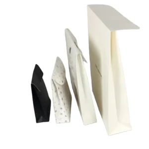 Clothing Packaging Courier Bag White Gusseted Paper Envelope with String and Window