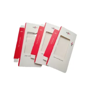 Coated Paper Box with Clear PVC Window Matte Lamination and UV Coating